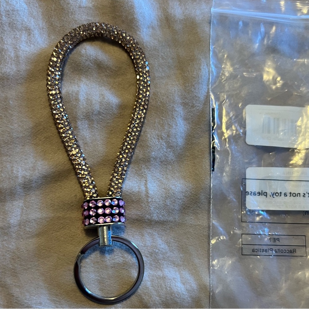 Gold bling keychain